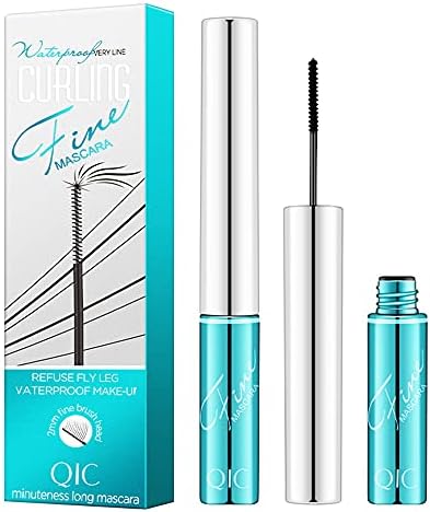 DSQXLW Waterproof Mascara for Fine Short Eyelash, Washable Voluminous Eyelash Mascara Intense Lengthening Mascara for Women, Black (0.1 fl. Oz), 1 Count (Pack of 1)