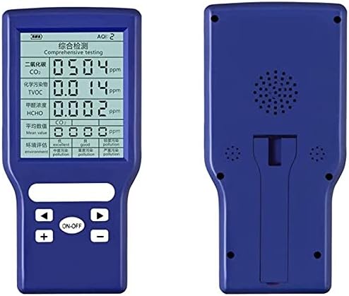 Formaldehyde Detector, Blue Air Quality Detector, Digital LCD Display Gas Analyzer Monitor Air Quality Meter for Home Indoor Outdoor durable