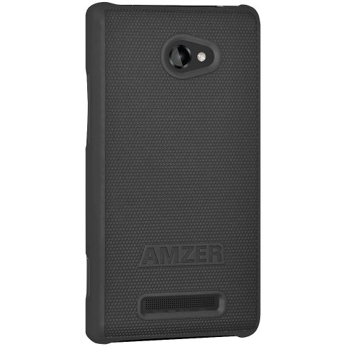 Amzer Amz95367 Shellster Shell Holster Combo Case Cover For Htc Windows Phone 8X - 1 Pack - Retail Packaging - Black #TOP1