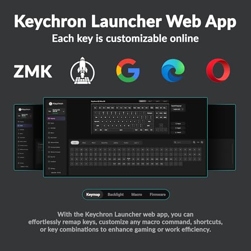 Image of Keychron Q3 Ultra Wireless Mechanical Keyboard 8KHz Polling Rate, TKL 2.4G /Bluetooth 5.3 /Wired Up to 660 Hours Long Battery Life, Hot-Swappable Aluminum RGB Gaming ZMK for Mac /Windows /Linux-Black