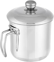 قدر طبخ مصنوع من الستانلس ستيل، لون فضي بتشطيب مصقول، مع غطاء محكم ومقبض. يتميز بفتحة واسعة ومقاومة للصدأ. يشمل قدر وغطاء ومقبض