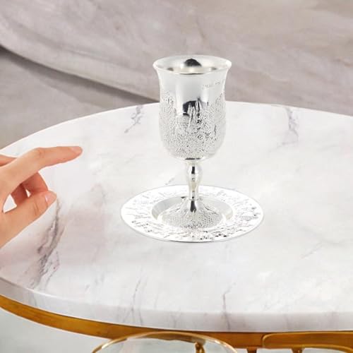 Coupe Kiddouch argent style Jérusalem le cadeau idéal pour anniversaires