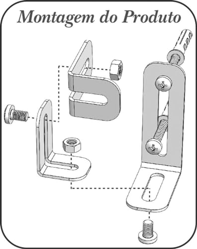 Suportes Caixa De Som Home Theater Nfht21 4Unid Preto