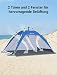 Glymnis Strandmuschel Quick Up Strandzelt Strand Zelt für 3-4 Personen
