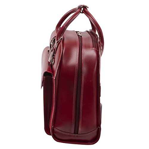 McKlein Edgebrook Top Grain Leather Rolling Briefcase #TOP20
