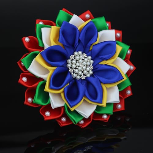 Image of Order of The Eastern Star OES Flower Broch Pin OES Symbol Greek Sorority Paraphernalia Jewelry Sisterhood Gift