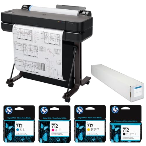 HP DesignJet T630 24 Wireless Color Plotter Printer Bundle
