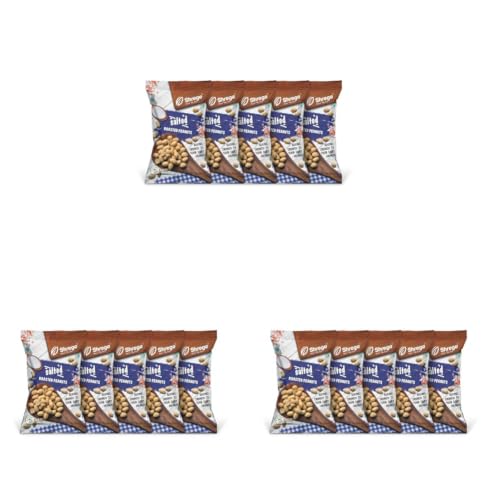 Image of SHREGO Salted Roasted Peanuts, Healthy Namkeen and Snacks, Pack of 15, 800G (5X160G)