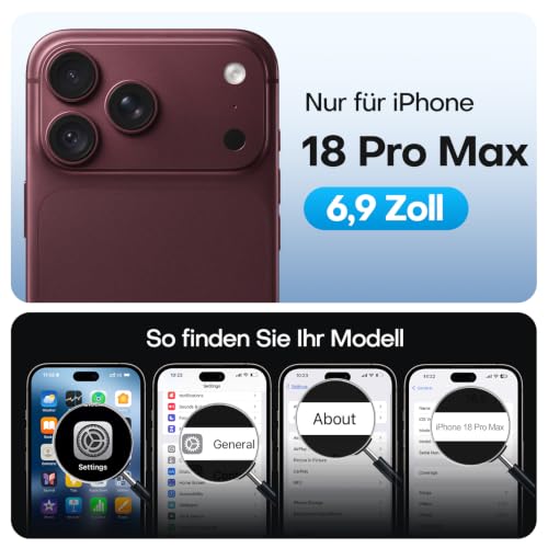 TAURI für iPhone 18 Pro Max Panzerglas 6,9 Zoll - 2 Stück – Ansicht 2