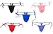 IPHREECO Men's Side Tie Underwear Bikini Thongs G String Adjustable T Back Underwear Swimwear Silky Bulge Pouch Panties