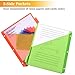 SUQJOY 8-Tab Dividers for 3 Ring Binder, 48 Count Binder Dividers with Pockets, Subject Dividers, 3-Hole Plastics Sheets Protectors for US Letter Size in 0.5
