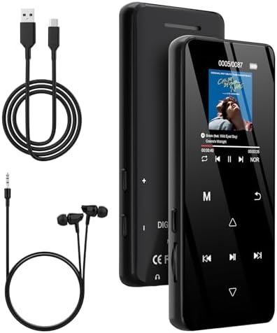 MP3 Player with Bluetooth 5.3, 32GB Portable Music Player with Sp...