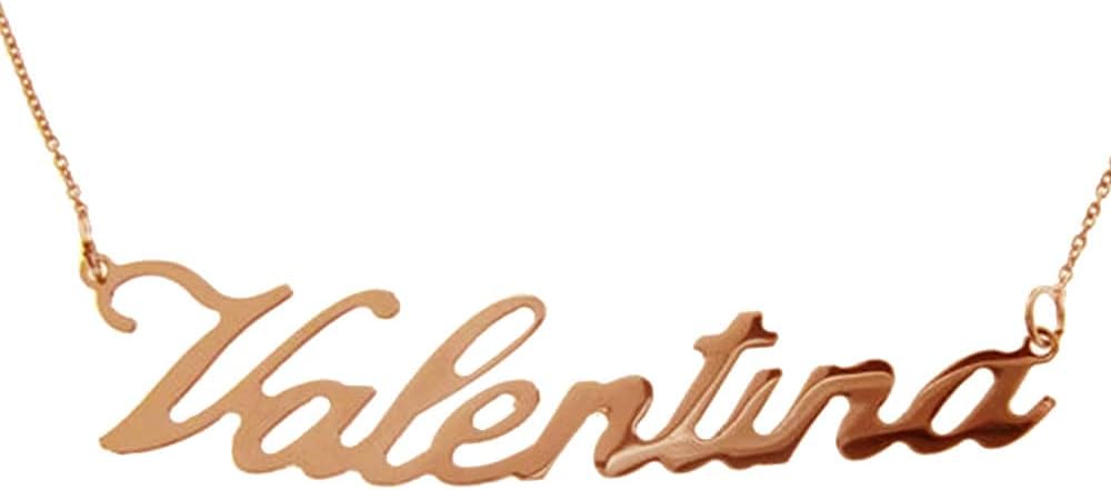 Collana Rollo Personalizzata Con Nome In Argento 925, Altezza Nome 5.5 Mm, Catena 42 Cm, Fatto A Mano In Italia, Gioiello Regalo - 3