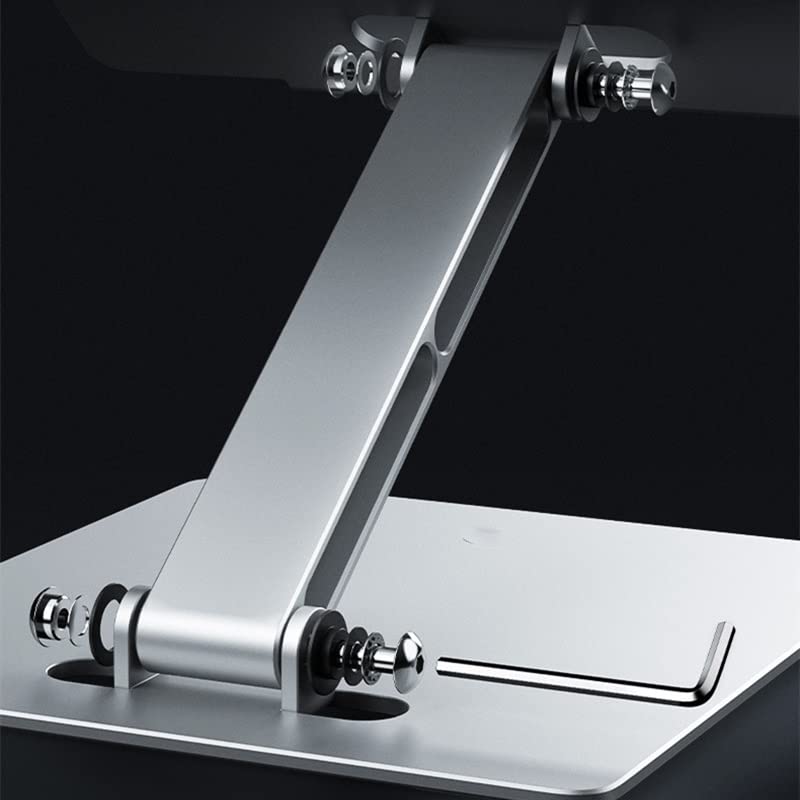 Support ordinateur portable riser pliable tablette bureau aluminium réglable - 5