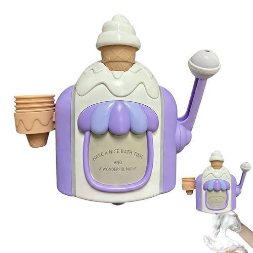 Blubber   Máquina para hacer helados para bañera, juguete de rol para juegos de agua en la ducha, máquina de espuma de helados, para jugar en interiores, niños y niñas a partir de 4 años