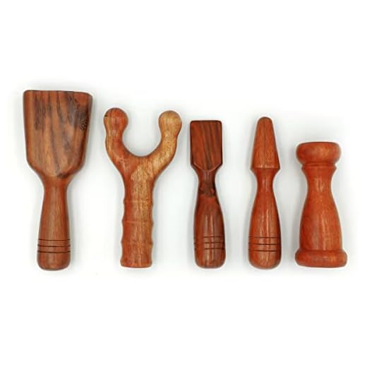 Thai Tok Sen Hammer - Juego de masaje de madera dura (5 piezas) para masaje tailandés