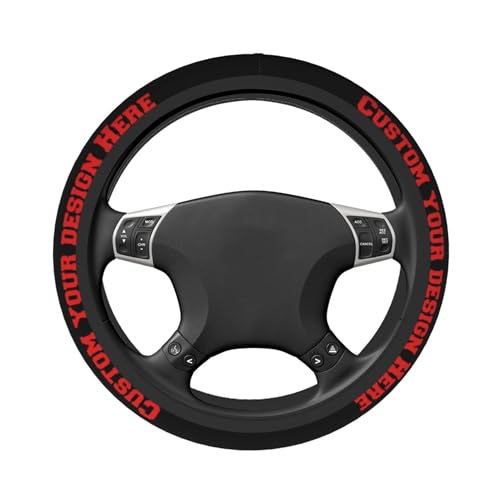Bulk Custom Steering Wheel Covers, Personalized Add Your Image Text Anti-Slip Car Accessories for Sedan,Truck,SUV,Elastic