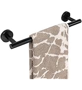 HITSLAM 12 Inch Matte Black Towel Bar for Bathroom, SUS304 Stainless Steel Bathroom Towel Rack Wa...