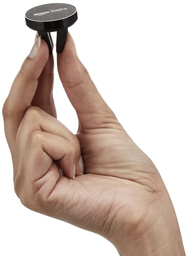 Image of amazon basics Car Air Vent Phone Holder | Quad Magnet | Magnetic Compatible with Most Smartphones (Black)