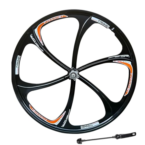 ZCXBHD 26" ܂肽ݎ]ԗp }OlVE BMX zC[Zbg 6 {X|[N s[X\ ]ԃfBXNu[LΉ 100/135mm nu 6-9[^[(Blue- Orange,Rear)