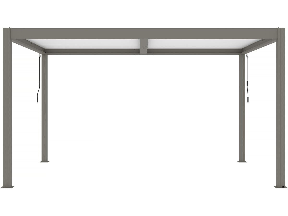 Pergola bioclimatica "Windsor" - 3 x 4 m - Taupe