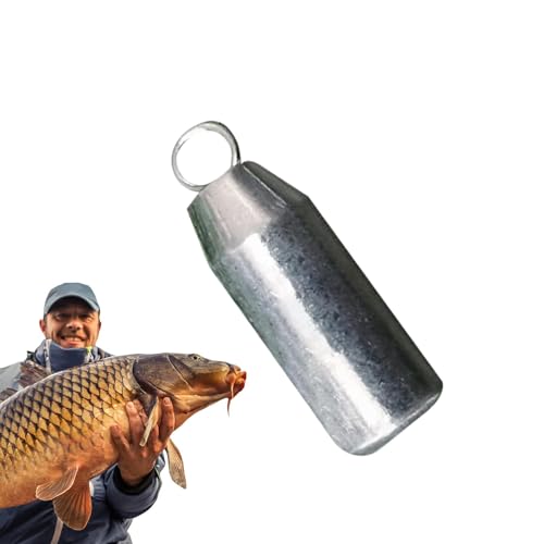 Xvilmaun Pesas De Pesca Plomo,Pesas De Plomo para Pesca, Plomos de Pesca de Agua Dulce en Forma de Columna de Gota, Plomos de Pesca de Agua Dulce, Pesos de Aparejos de Pesca para Pesca de Agua Dulce