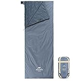 Naturehike 寝袋 シュラフ アウトドアキャンプ コンパクト 超軽量 スリーピングバッグ 封筒型 連結可能 2人用 撥水 保温 防災用 両サイズ 車中泊 敷布団 花見 春夏秋 室内 ドライブ旅行 収納袋付き (ブルー右開き, M(190*75cm))