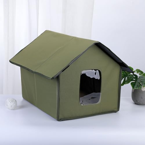 Tente imperméable pour l'hiver : maison chaude et isolante pour chat - 8