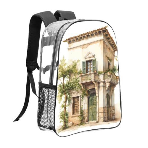 Sac à dos transparent durable imprimé grec et romain de haute qualité - 3
