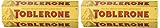 Toblerone Swiss milk chocolate with honey and Almond Nougat - 2 packs of 6 bars