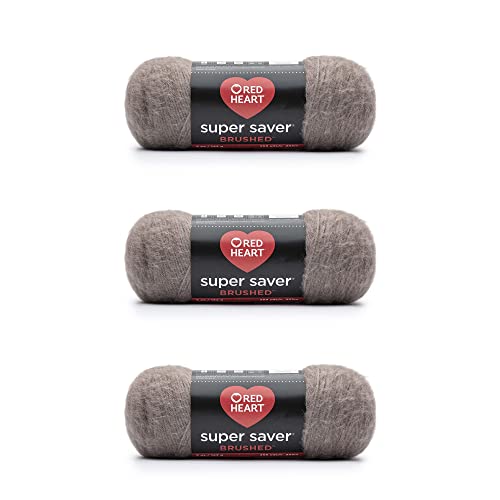 Laine Red Heart Super Saver Brushed Mink fil acrylique tricot crochet grosseur 4 moyen