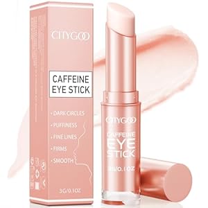 CITYGOO Caffeine Eye Cream Stick: Anti-Aging Firming & Moisturizing Balm for Dark Circles Puffiness & Eye Bags – Travel-friendly for Women (Caffeine Eye Cream, 1pcs)