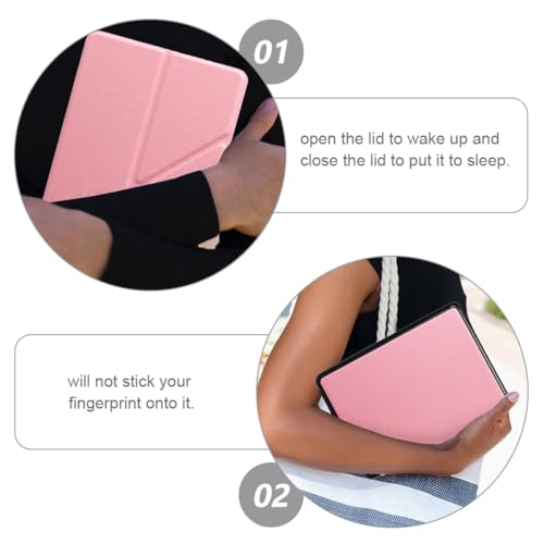 Funda de lector electrónico 10.ª generación rosa ideal para leer en el sofá de casa 6