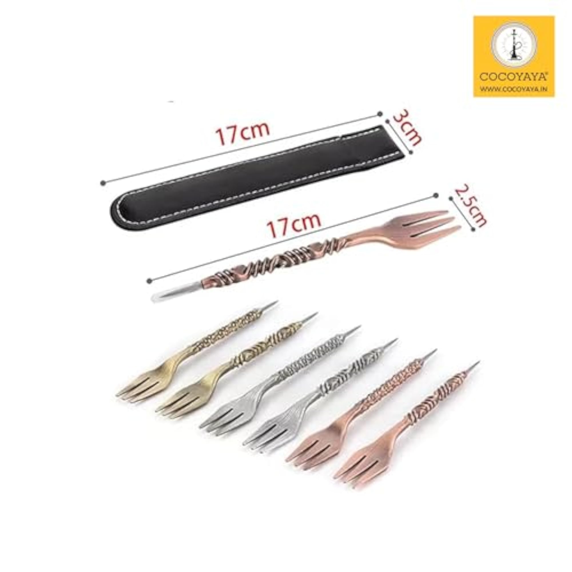 COCOYAY Hookah Fork with Poker Combination