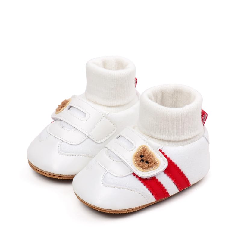 Baby Boys Girls Non-Slip Rubber Sole Sneakers Infant First Walking Shoes Toddler Shoes Newborn Loafers Flats