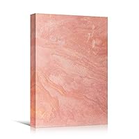 Canvas Wall Art Painted Pink Abstract Colorful Contemporary Hallway Mixed Media Multicolor Patterns - 12x18 inches