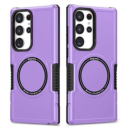 Housse Samsung S22 Ultra antichoc violette avec dos compatible induction