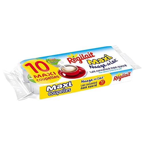REGILAIT - Nuage De Lait Entier Maxi Coupelles 140G - Lot De 4