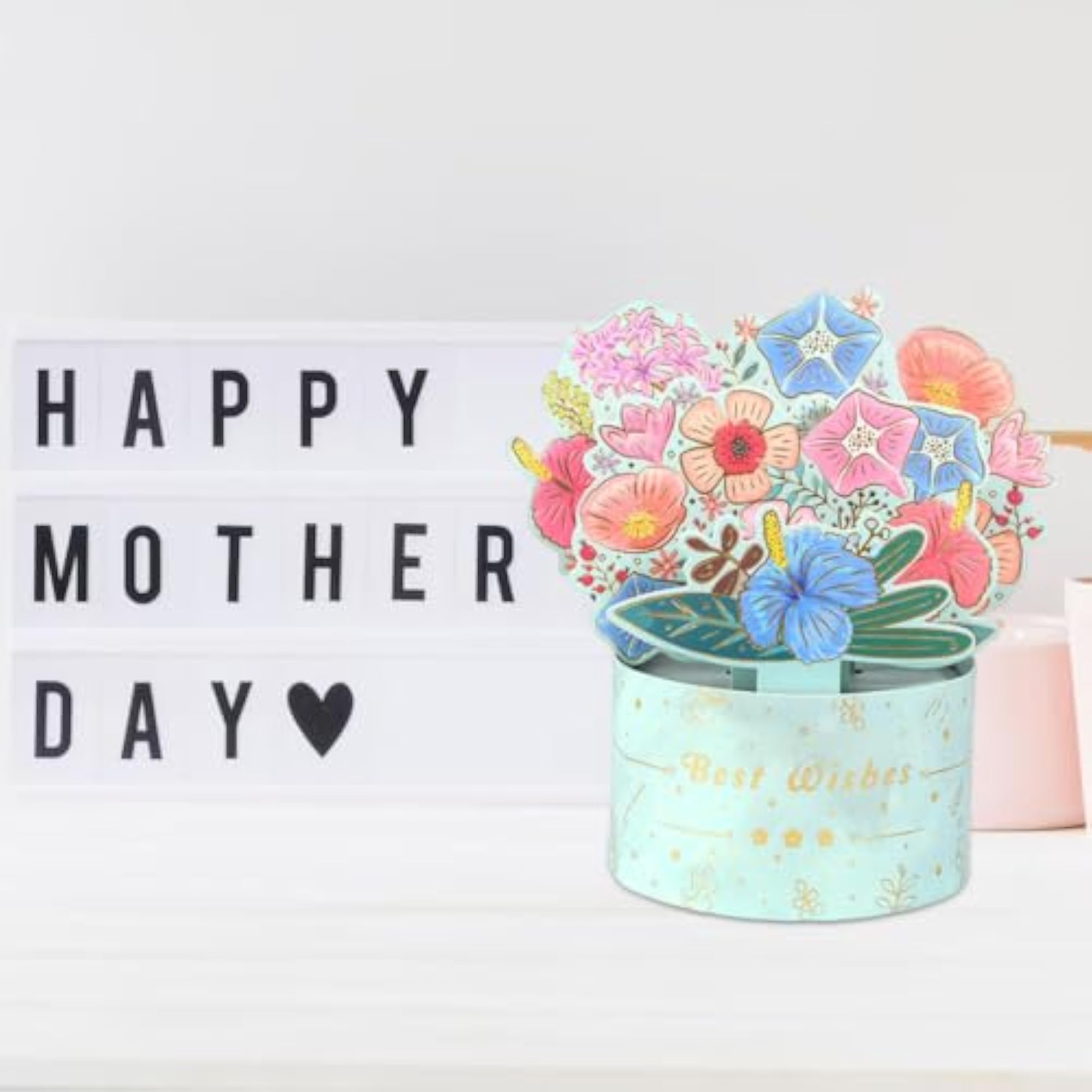 3D Greeting Card Gift Card for Birthday and Mother's Day