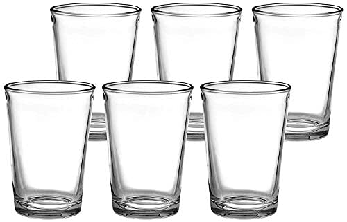 Uniglass Aegean Juice Glass Set of 6 – 190ml Lead-Free Clear Glassware for Water, Juice, Cocktails – Durable, Elegant Drinking Glasses for Home & Party Use