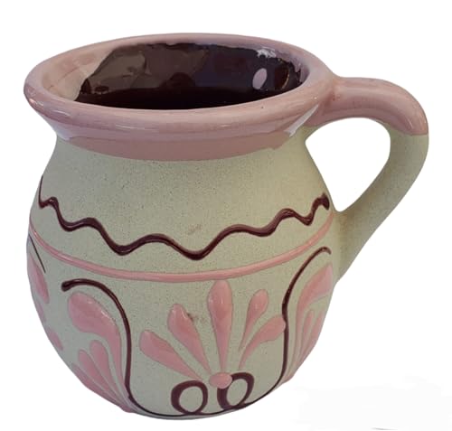 Generic Hand-Painted Mexican Clay Mugs, Floral Ceramic Coffee Cups, Artisanal Handmade Talavera Jarritos thumb #4