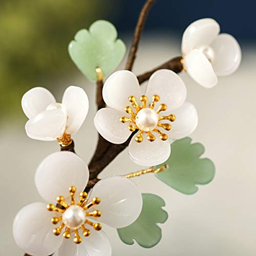 Lurrose Bridal Hair Clip Bridal Hair Clips Floral Hair Headdress Chinese Style Floral Hair Clips for Woman Girl Kids Tiara - Image 3