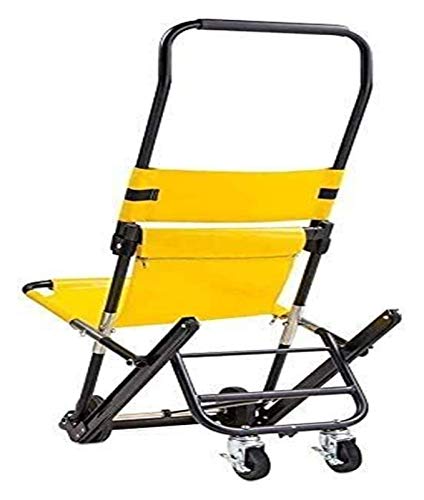 HNHN Portable Foldable Stair Stretcher Lift Stair Chair, Ambulance Firefighter Evacuation with Quick Release Buckles for Elderly 1124