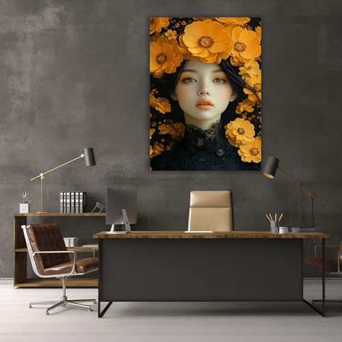 Tableau decoration murale fleur chambre et cuisine grand format 30x45