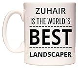 zuhair murad Glänzend weiß lackiert ZUHAIR Is The World\'s BEST Landscaper Becher von WeDoMugs
