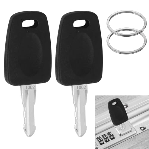 Erioscar - 2 Pièces Clés Compatibles Pour TSA 002, Clé de Voyage, Pour Valise CléS de Verrouillage Tsa Bagages, Clé de Secours pour Cadenas Valise Cadenas Tsa Valise Avion (2 Pièces 002) - -16%