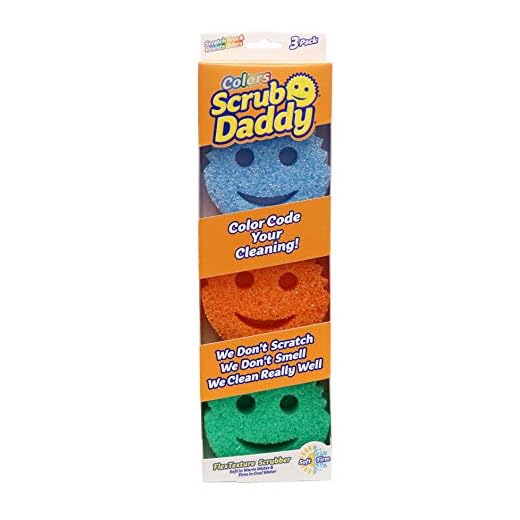 Scrub Daddy Colors Pack med 3 – textur byte skrubb och svamp