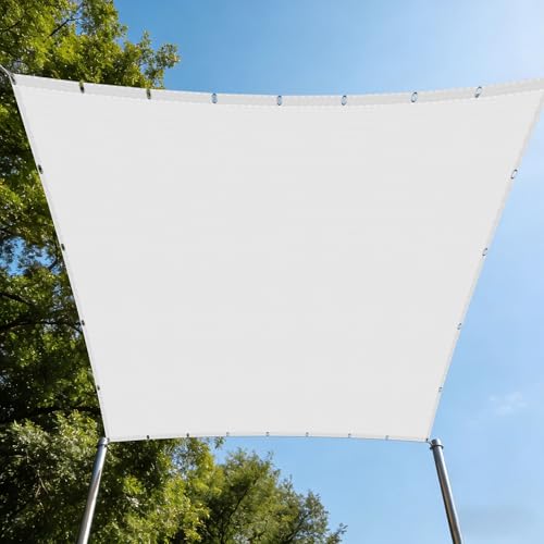 Voile d'ombrage rectangle pour patio et jardin résistant à l'eau