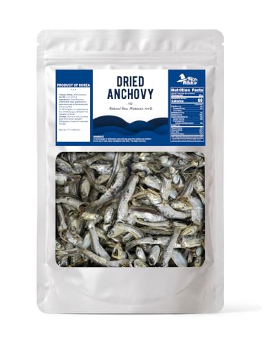 NICE WITCH'S Korean Dried Anchovy 8oz (227g) – For Soup Stock, Stir-Fry, Broth, Side Dishes, Banchan, Korean Cooking (Large) 다시멸치