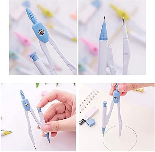 Math Geometry Kit Set Studenten Levert Compasses Set Tekening Compass Math Geometry Tekening Tools Bow Compass Kit met… - Image 4